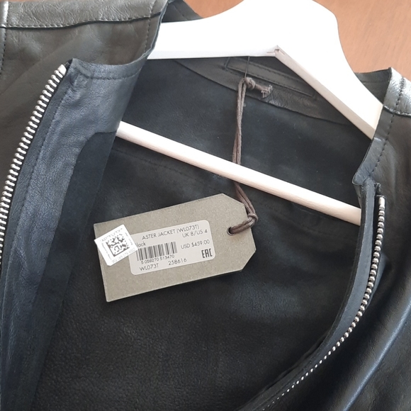 ALLSAINTS Like NEW MOTO JKT US4 - Picture 6 of 9